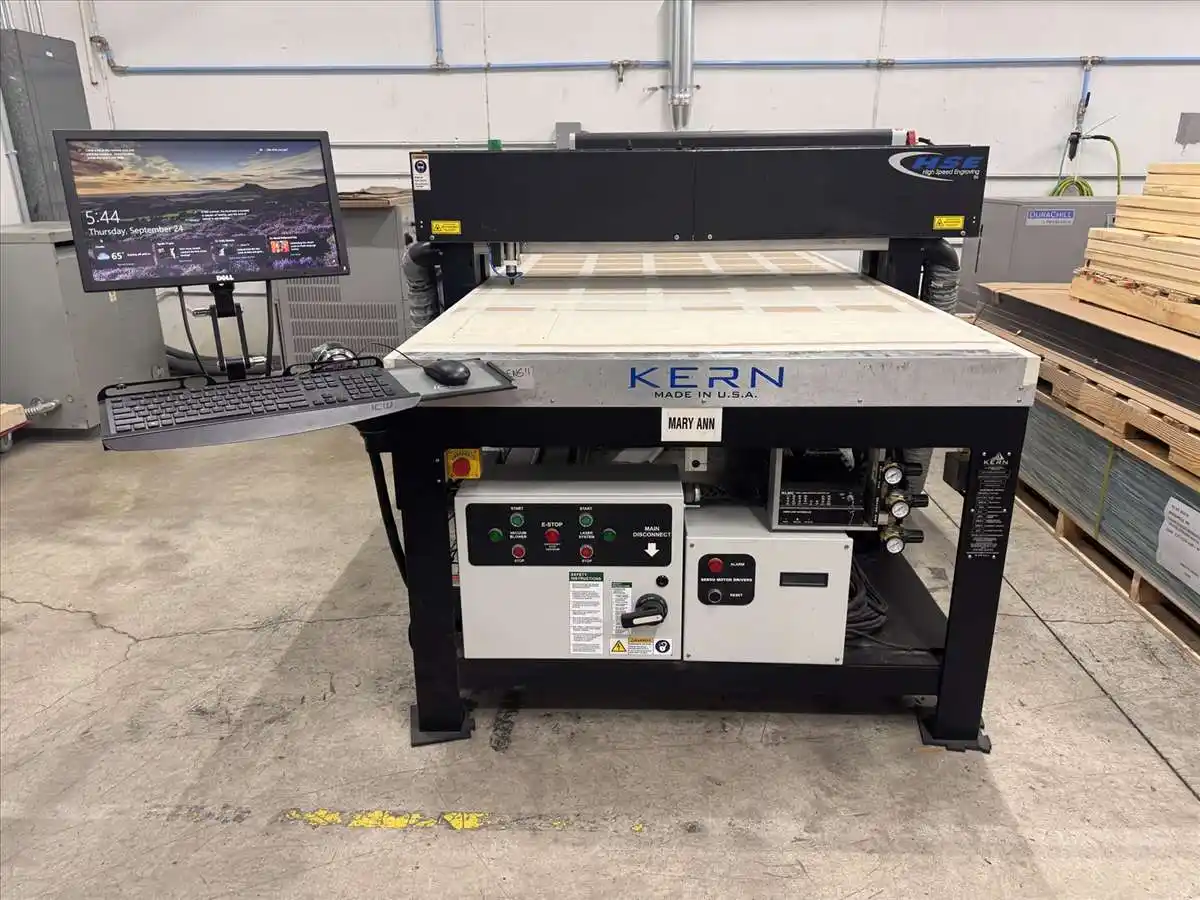 Kern #KER52100-J5 HSE, 400 watt CNC Co2 laser system, 50" x 98" bed, Polyscience DuraChill DCA303D6 chiller - Image 2