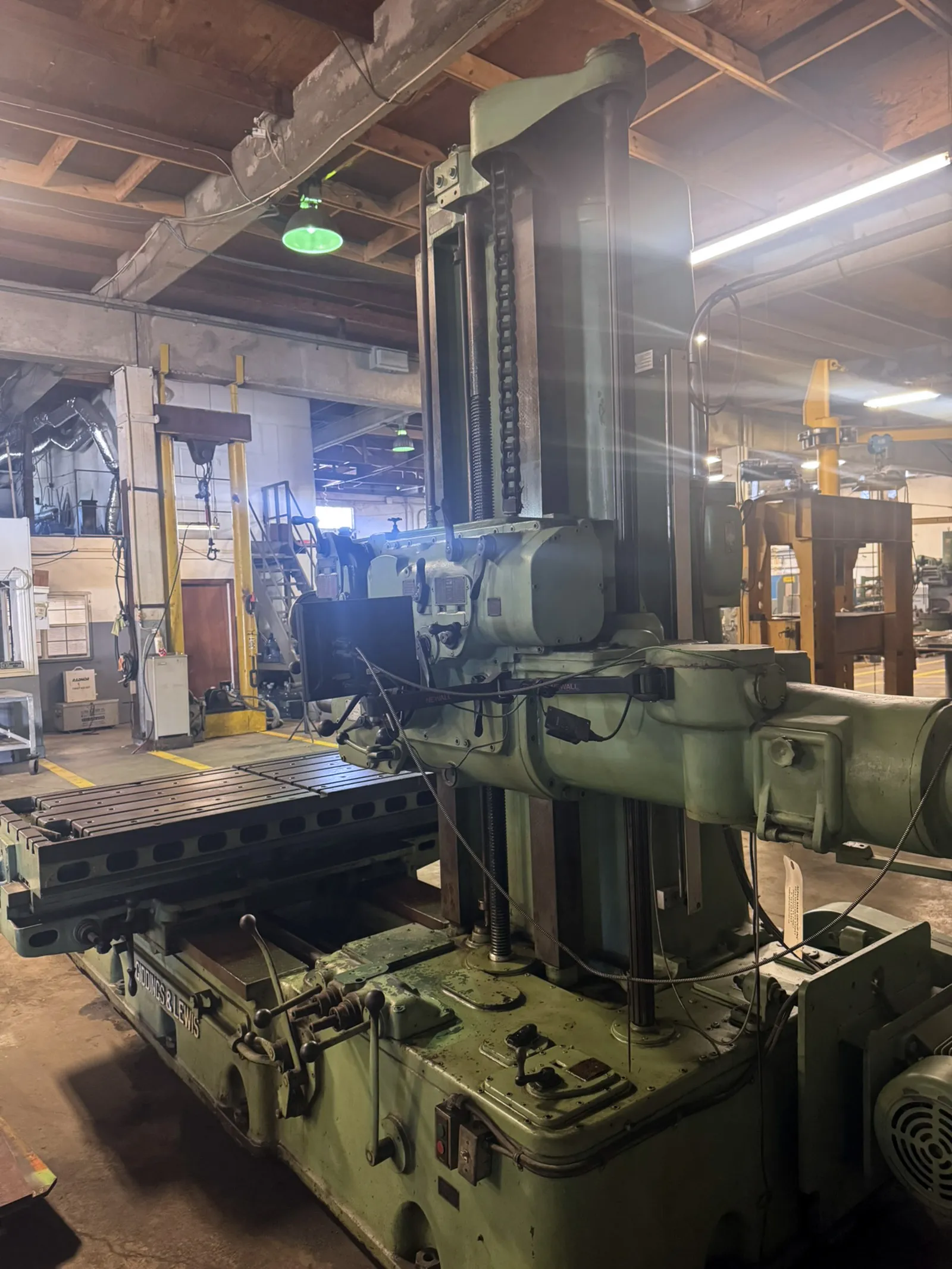 3" Giddings & Lewis #M-1333-9-168II, table type horizontal boring mill, 74" x36" tbl., 60" X, 48" Y, 48" Z - Image 2