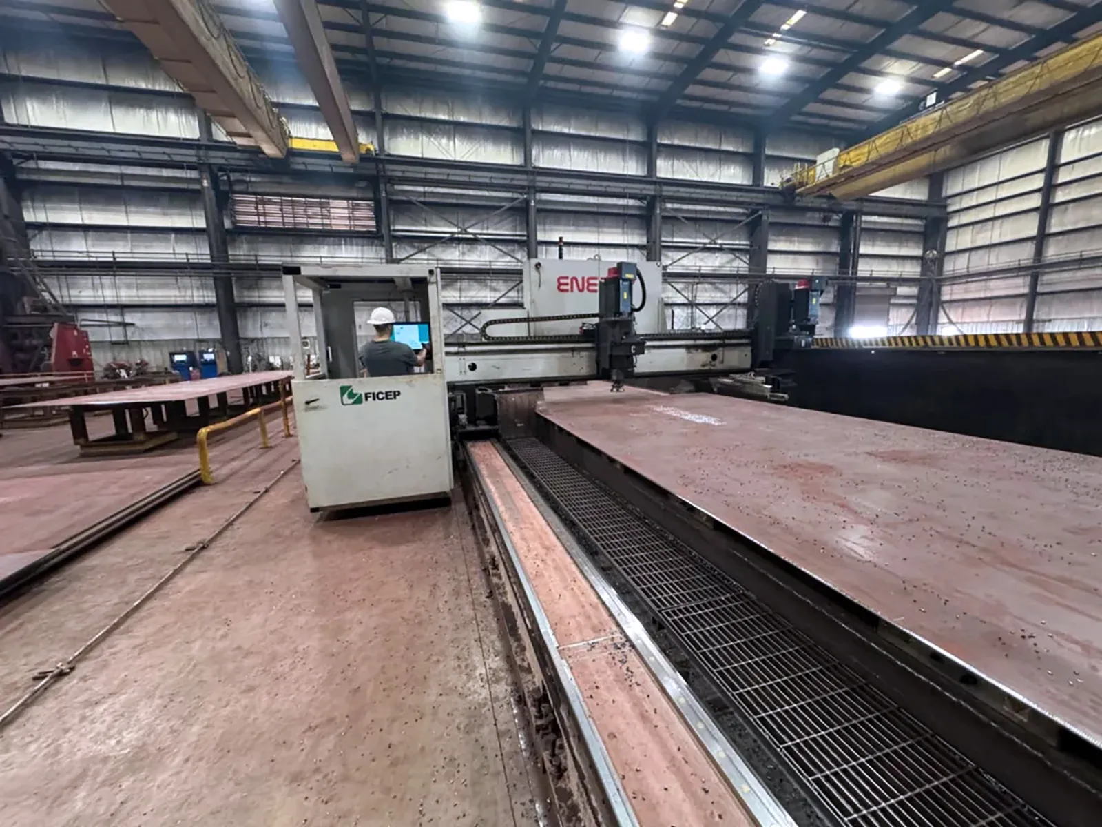 Ficep #Energy-3202GDX Travel, CNC gantry plate drill & mill, 126" plate width, 5.51" thick, 2 spindles - Image 2