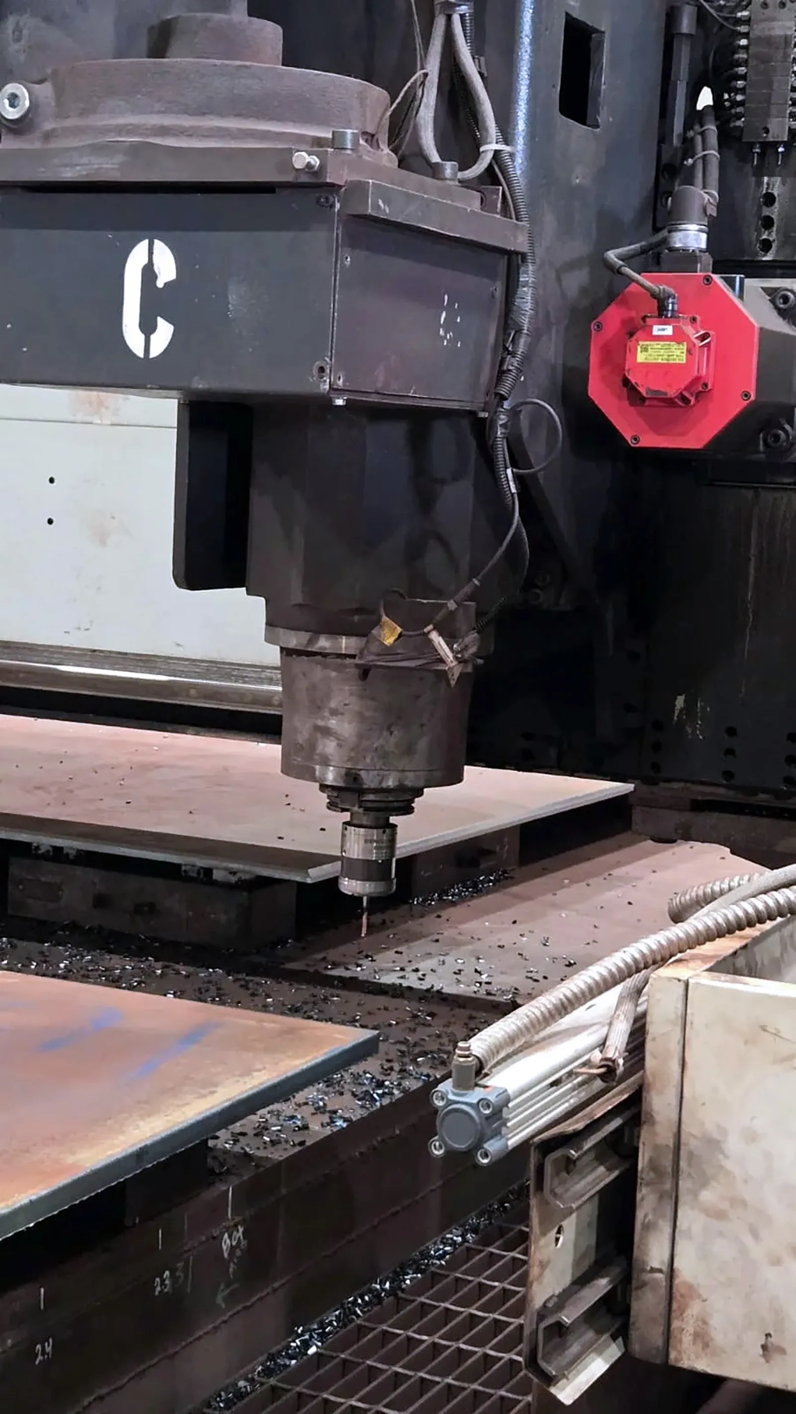 Ficep #Energy-3202GDX Travel, CNC gantry plate drill & mill, 126" plate width, 5.51" thick, 2 spindles - Image 5