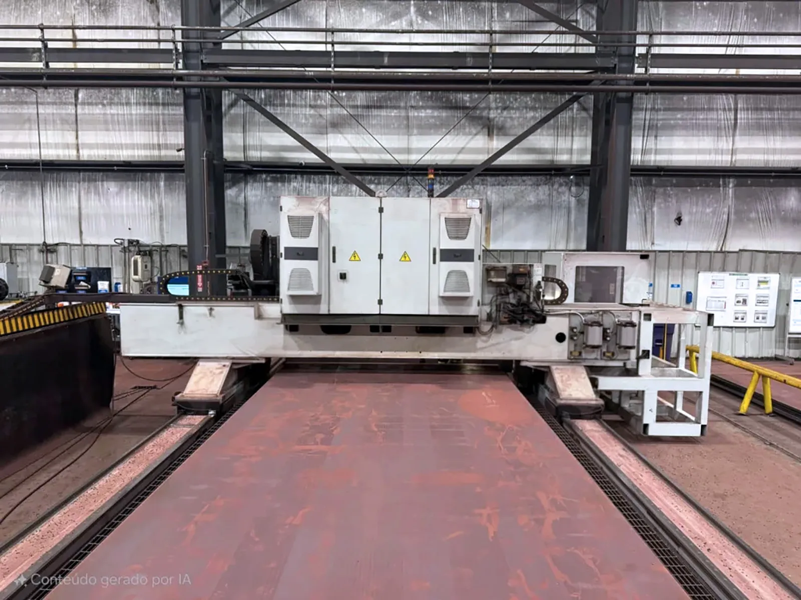 Ficep #Energy-3202GDX Travel, CNC gantry plate drill & mill, 126" plate width, 5.51" thick, 2 spindles - Image 8