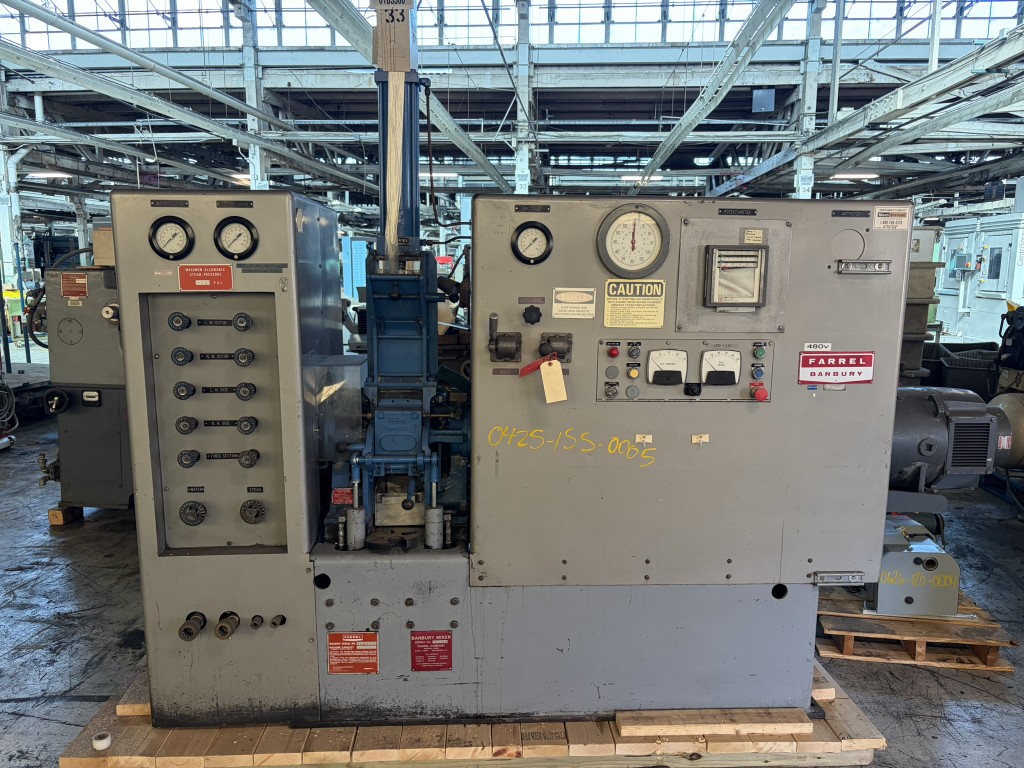 Farrel #BR, Lab Banbury Mixer, 1.6 liter, 2.6 lb. capacity, jacketed chamber, cored rotors, pneumatic hopper - Image 1