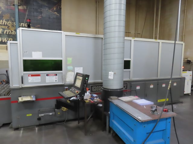 Cincinnati #CL-940, CNC Fiber Laser, 4000 watt, 60" x 120" max workpiece, 121" X, 61" Y, 10" Z, IPG YLS-4000 - Image 2