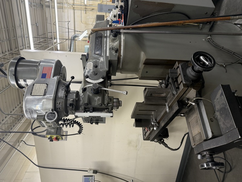 Bridgeport #EZ-Trak, CNC Vertical Mill, 9" x 48" table, 30" X, 12" Y, 16" Z, R8, 60-4,200 RPM, 3 HP, collets - Image 2