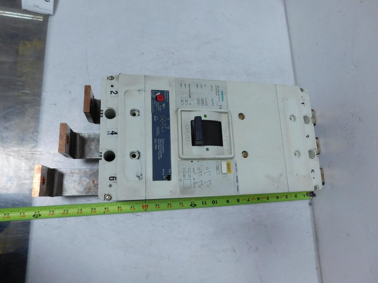 60 Amp, Siemens #3VF7211-1BM60-0AA0, circuit breaker, 3-pole, 690 VAC, 10 kA Icu @ 690 Volts - Image 4