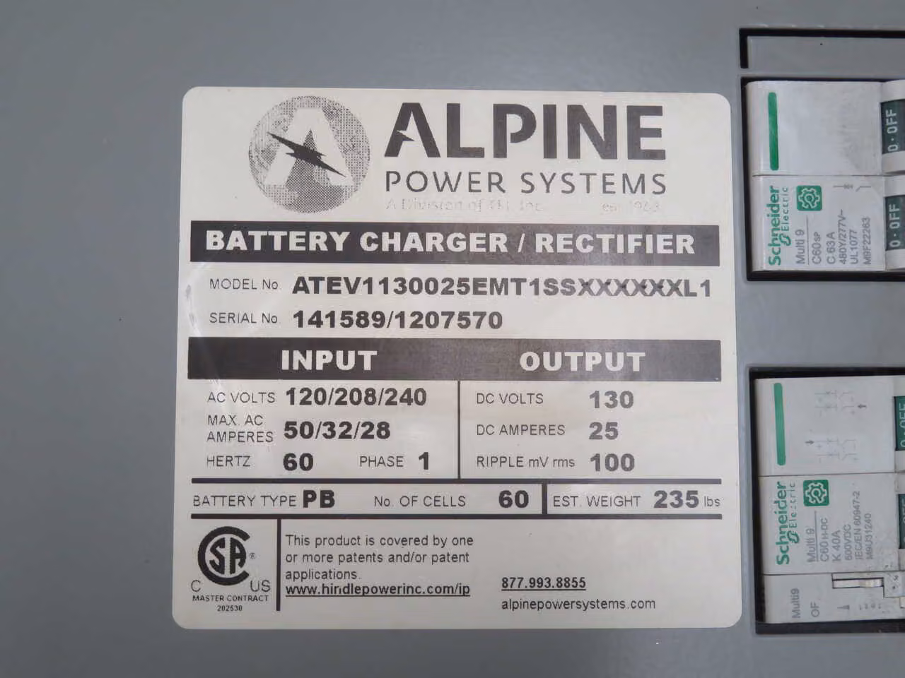 Alpine Power Systems #ATEV1130025EMT1SSXXXXXL1, battery charger - Image 5
