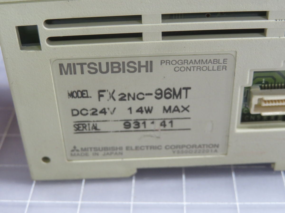 Mitsubishi #FX2NC-96MT, Programmable Controller - Image 3
