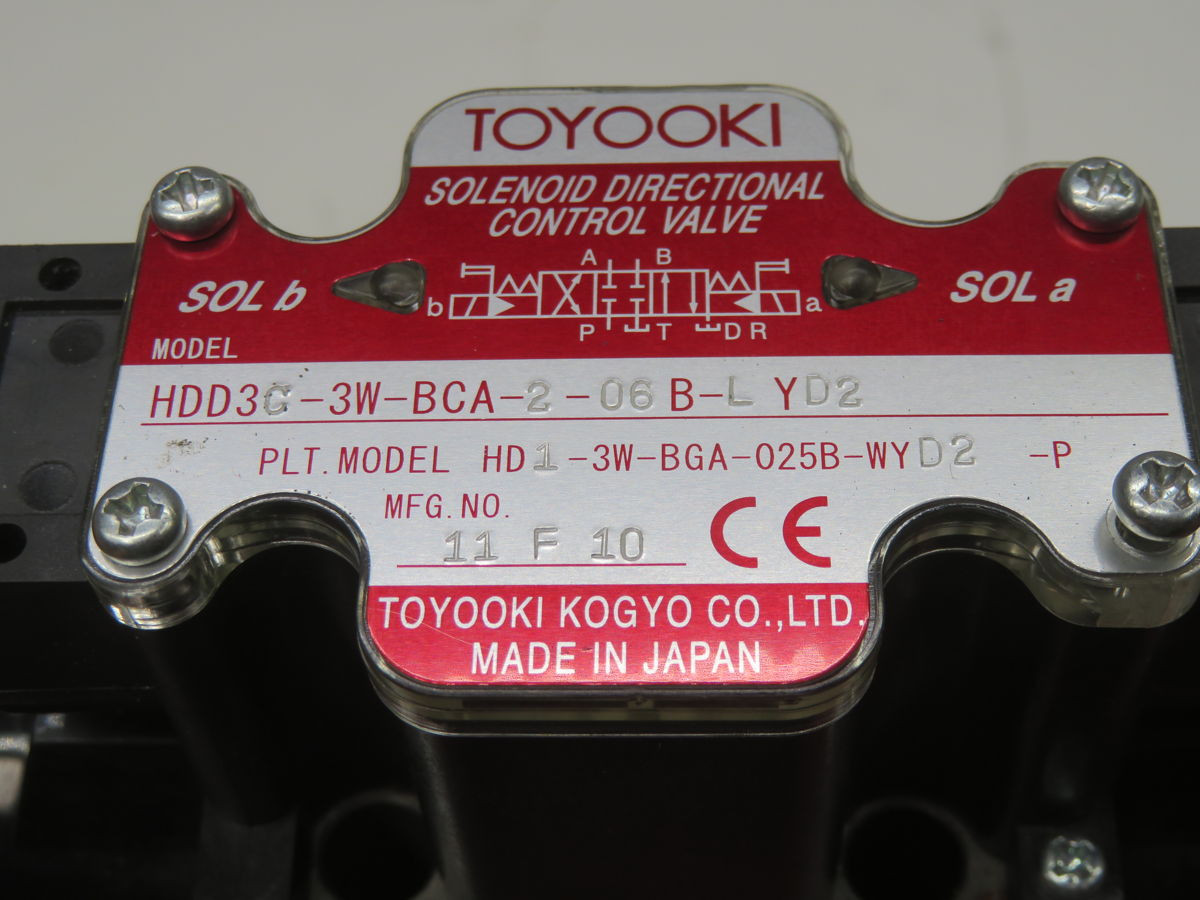 Toyo-Oki #HDD3C-3W-BCA-2-06B-LYD2, Directional Control Valve - Image 7
