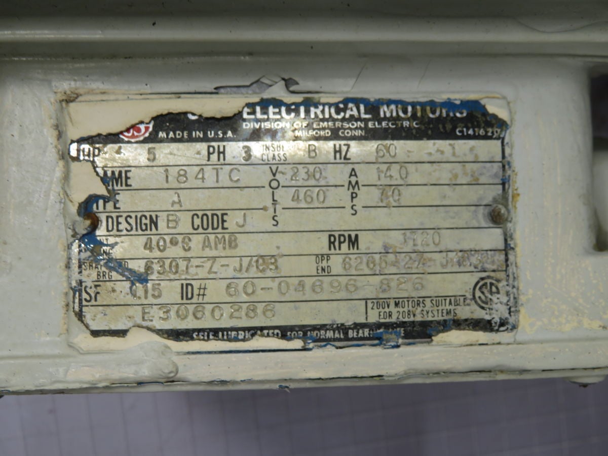 Emerson #184TC, Motor width Hydraulic Pump 934-48566, 60-04696-826 - Image 4