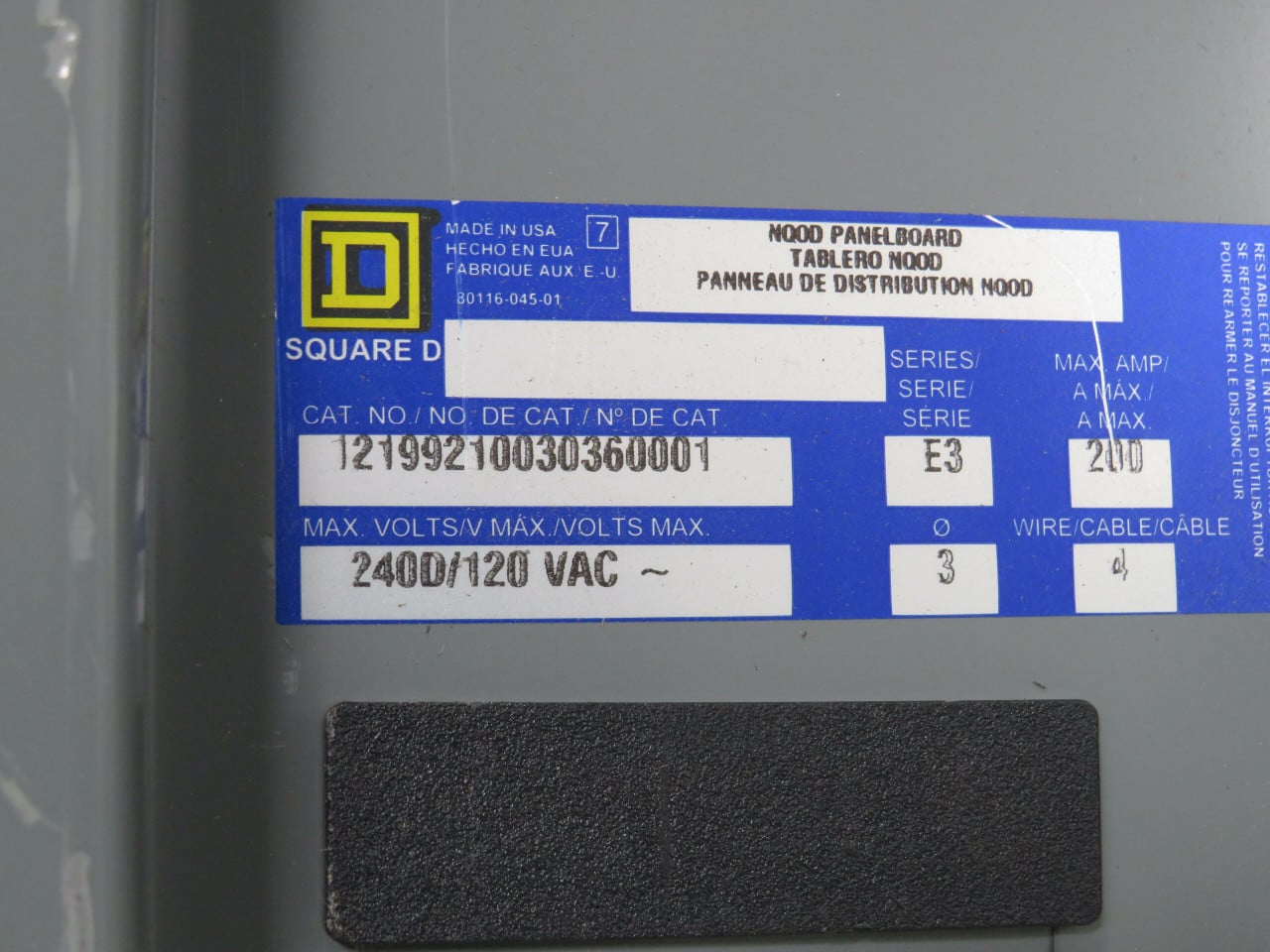 Square D 12199210030360001, E3 Series Nood Panelboard - Image 8