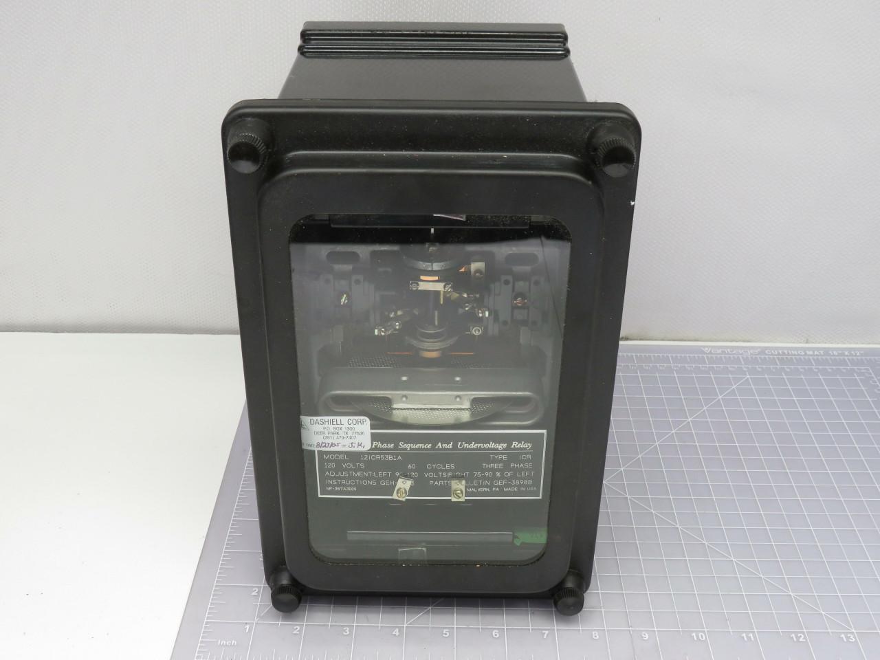 General Electric #ICR53B1A, General Electric Phase Sequence & Undervoltage Relay, S00038AA - Image 3