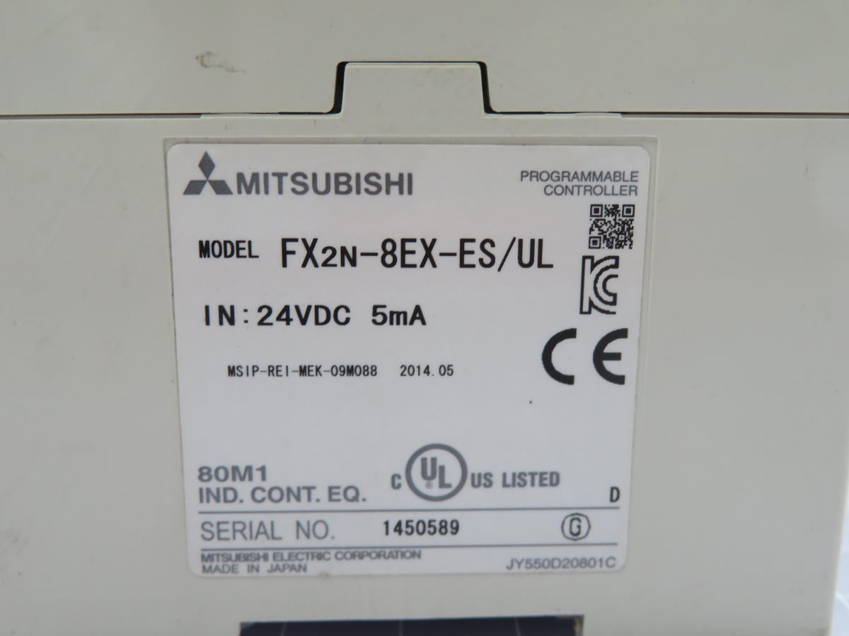 Mitsubishi #FX3U-64MR/ES-A, Programmable Controller, FX2N-8EX-ES/UL - Image 4