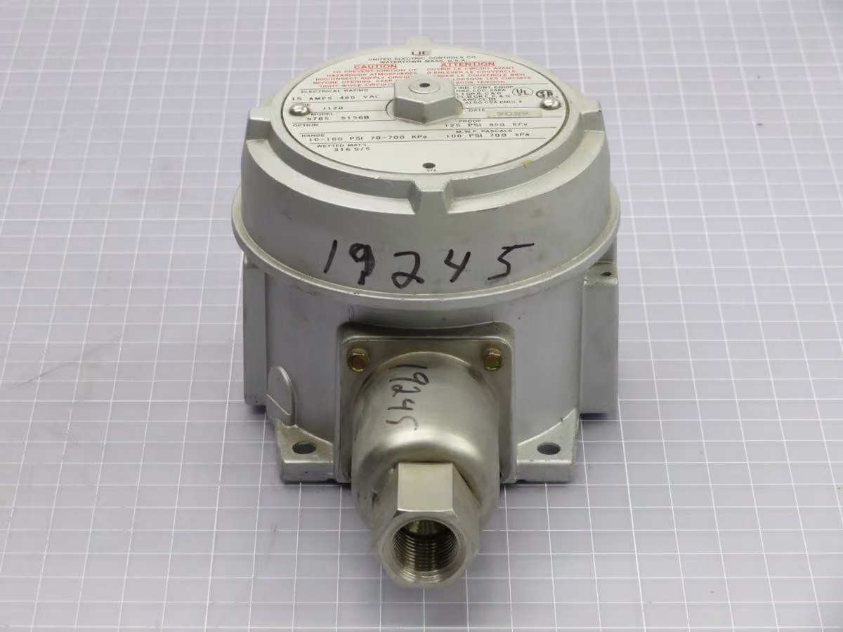 United Electric #9785, Pressure Switch, S156B - Image 3