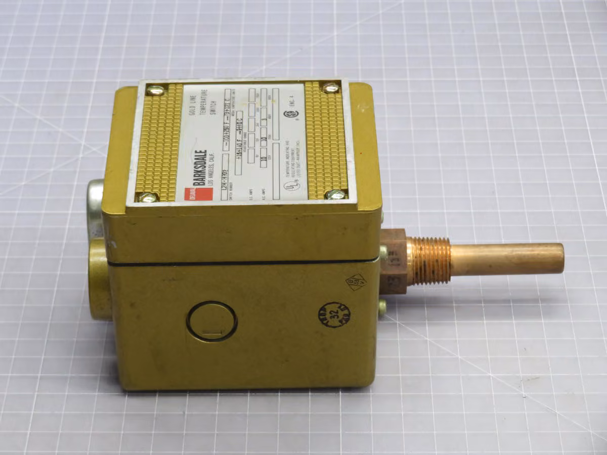 Barksdale #L2H-H202, gold line temperature swit - Image 3