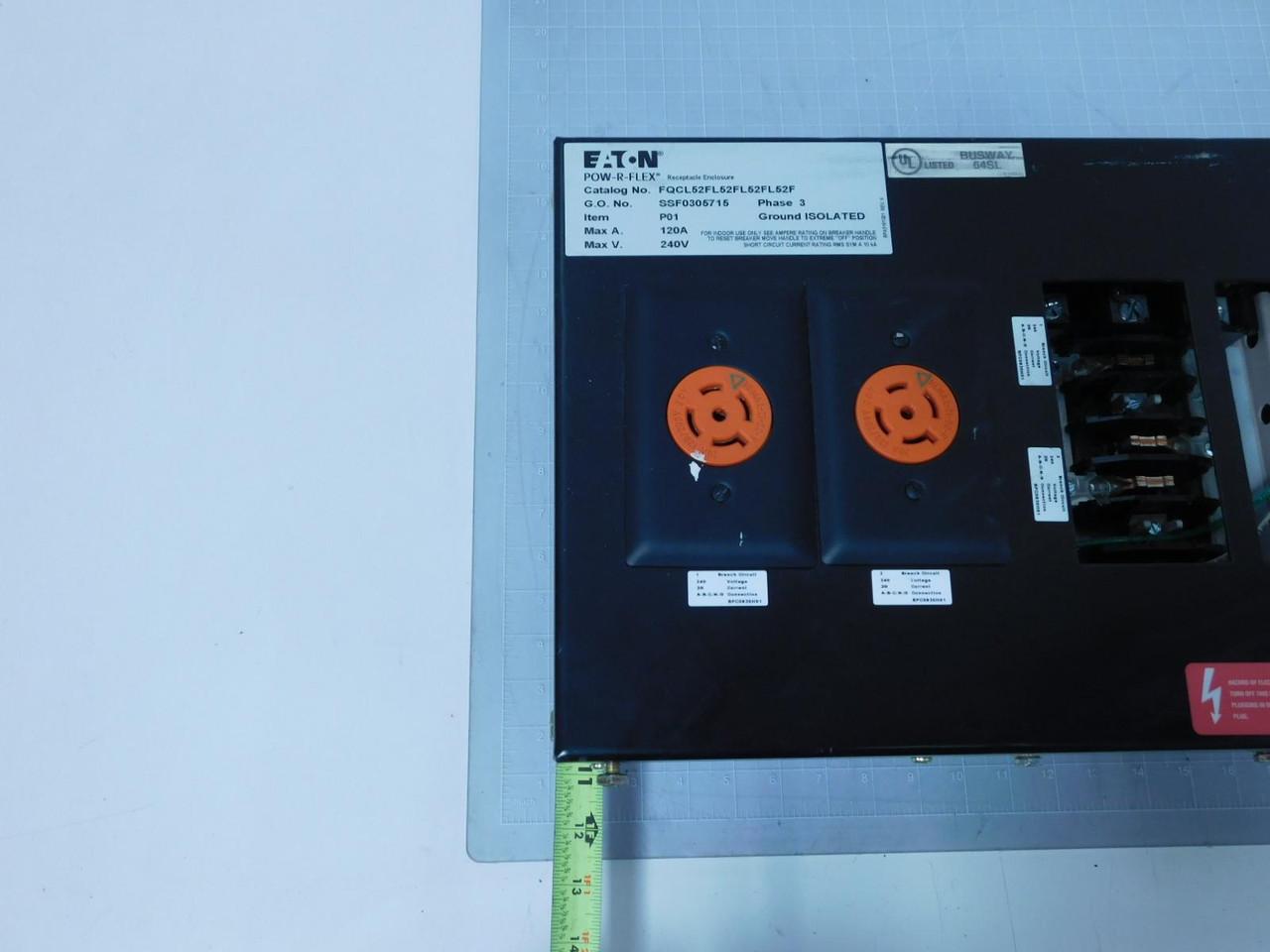 Eaton #FQCL52FL52FL52FL52FL, Pow-R-Flex Receptacle Enclosure Busway - Image 1