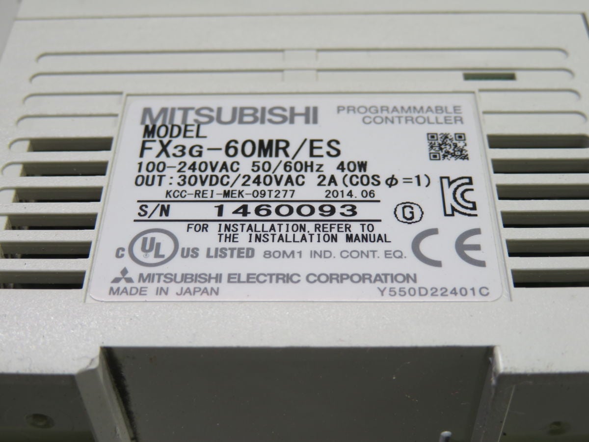 Mitsubishi #FX3G-60MR/ES, Programmable Logic Controller - Image 3