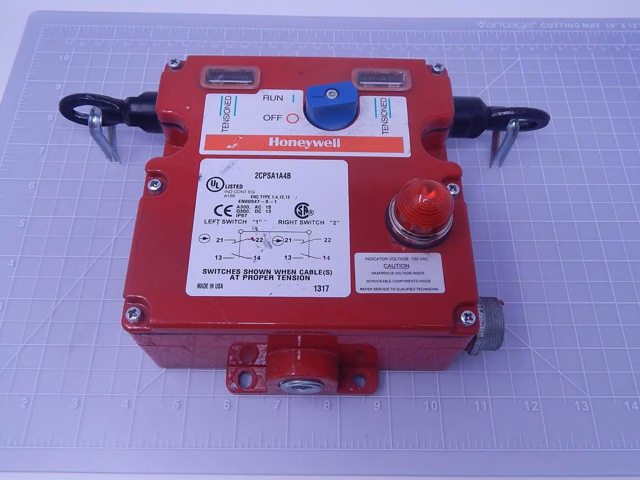 Honeywell #2CPSA1A4B, cable pull safety switch - Image 2