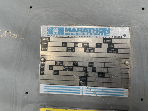 100 HP 3545 RPM Marathon #4A-405TSTDS7243AN-W, electric motor, type TDS, Frame 405TSC, 230 Volts, 228 amps - Image 8