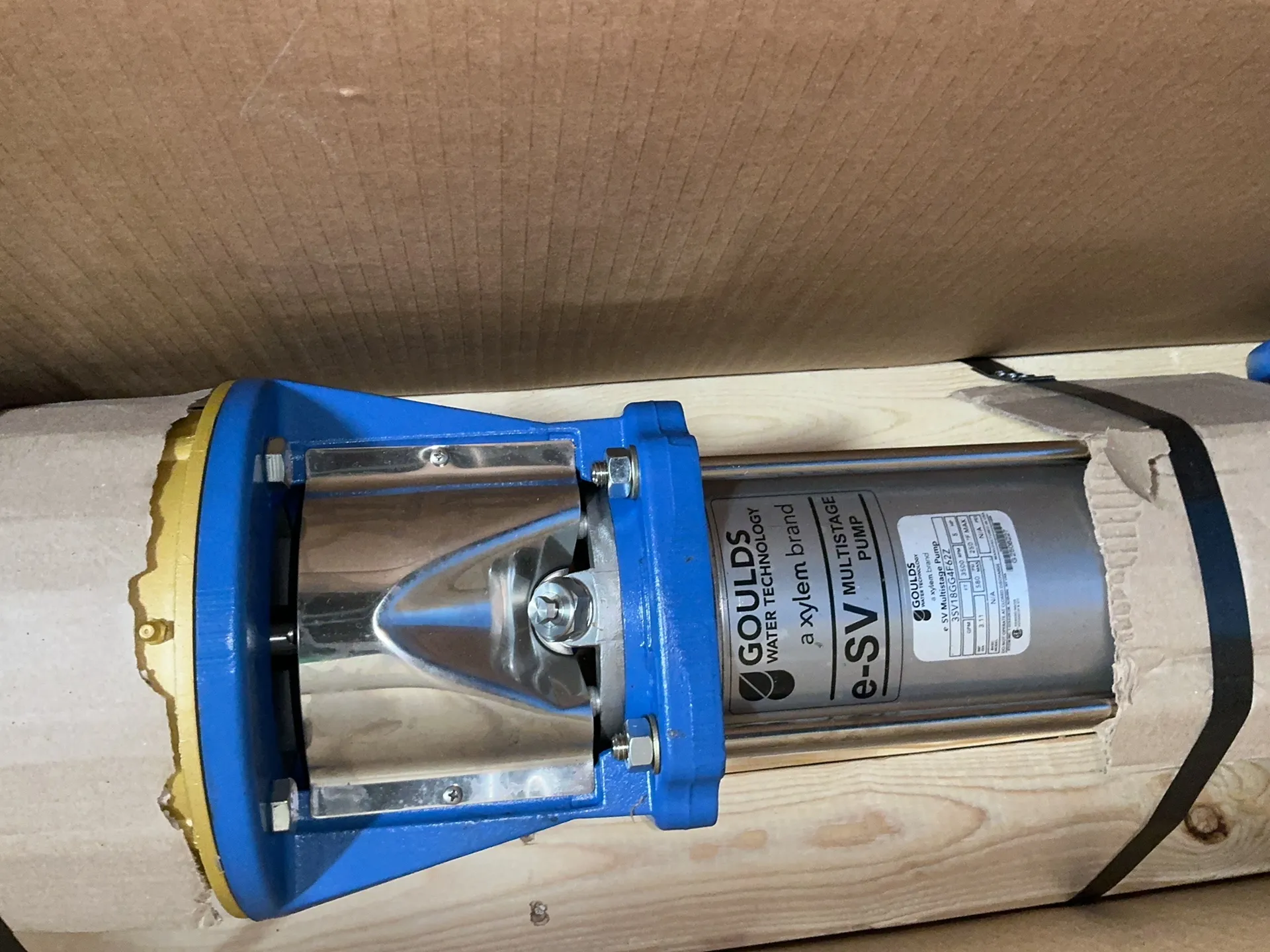 Goulds #3SV18GG4F62Z, e-SV Multistage Pump, 5 HP, 3500 RPM, 580 PSI max - Image 6