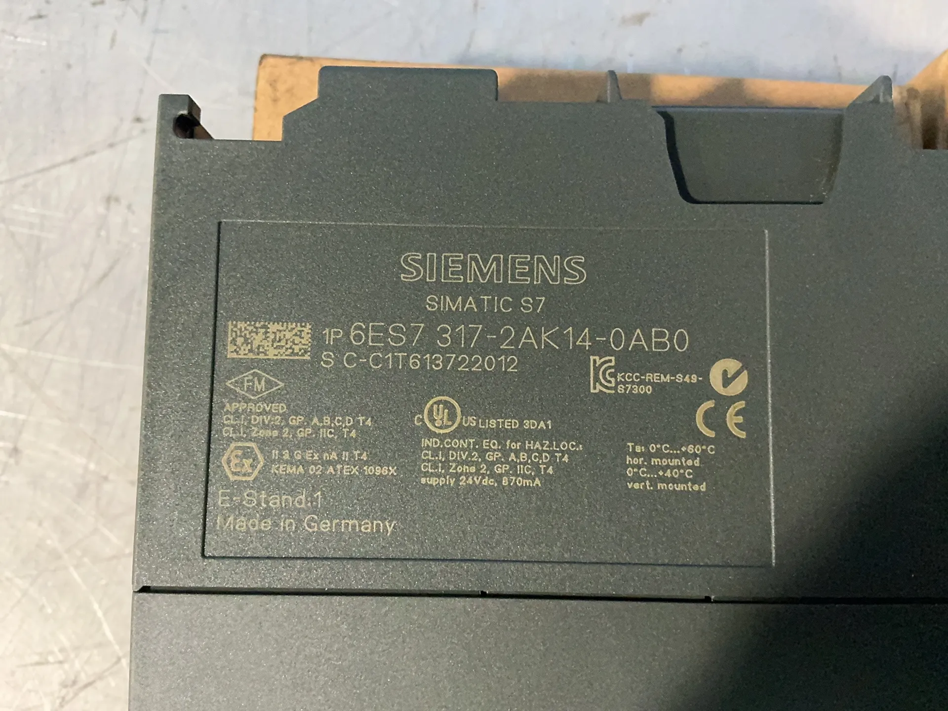 Siemens #Simatic-S7-300, Central Processing Unit, LOT of 2, #6ES7-317-2AK14-0AB0, 870 mA, 24 VDC - Image 3