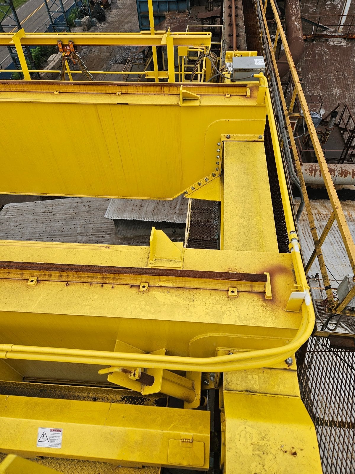 5 Ton, Zenar, 50' Span, 45' Lift, top running double girder bridge crane, cab operated, dual hoist trolleys - Image 7