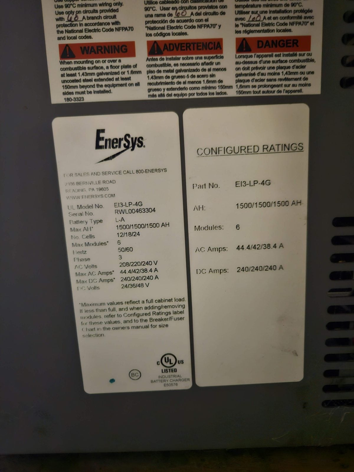 Crown #SP3520-30, Electric Order Picker, SP 3000 series, 24 V., 42" forks, Access 123, w/ EnerSys #EI3-LP-4G - Image 8