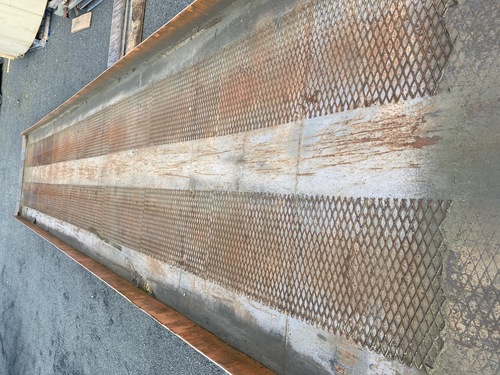 40' Yard Loading Ramp, mobile ramp, hinged dock plate & floor plate, hand crank height adjustment, 96" - Image 6