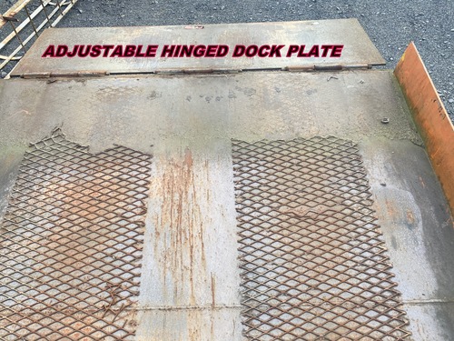 40' Yard Loading Ramp, mobile ramp, hinged dock plate & floor plate, hand crank height adjustment, 96" - Image 8