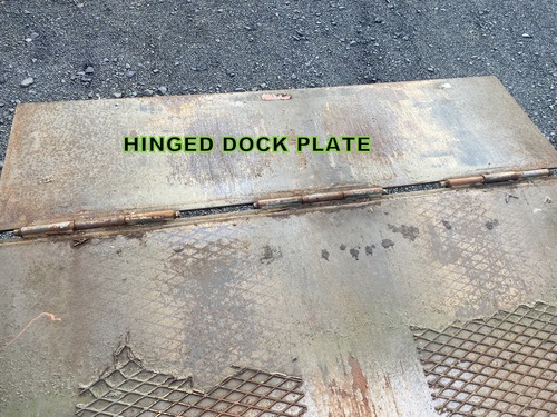 40' Yard Loading Ramp, mobile ramp, hinged dock plate & floor plate, hand crank height adjustment, 96" - Image 9
