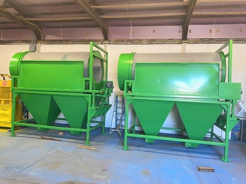 54" diameter x 13' long Verville, Rotary Trommel Screen, 1/4" punch plate screens, 9'-6" screen length, 5 HP - Image 5