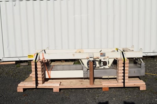 Eriez #TM2412, Tuned Two-Mass Vibratory Feeder Conveyor, pneumatic slide drop out gate, 230/460 V. - Image 2