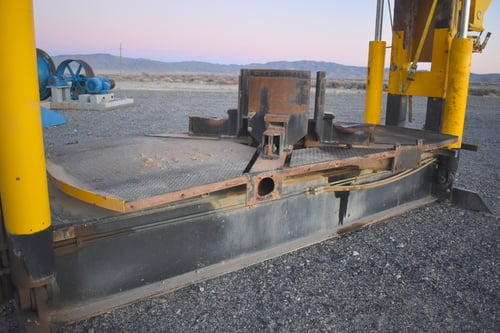 250 Ton, Edmo #250-LD, Hydraulic Tire Press, for 35"-57" rim tires & 46/65-45, 50/80-57 loader tires, (2 - Image 10