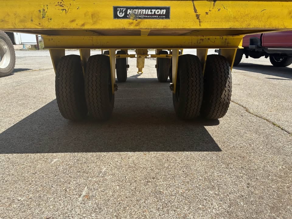 Hamilton, Tow Cart, 10,000 lb. capacity, 4' x 9' deck, steel construction, hardwood plank deck, heavy-duty - Image 2
