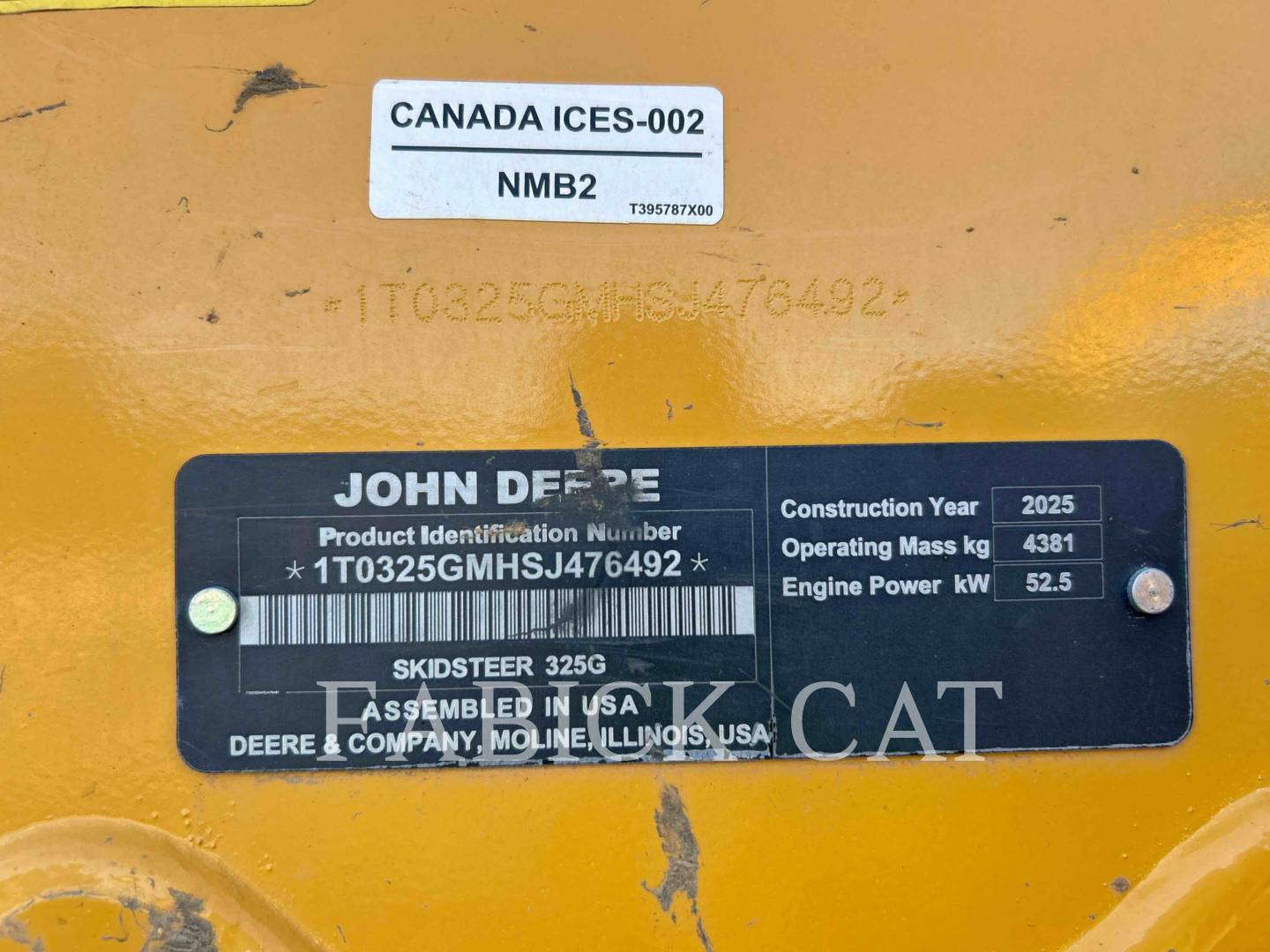 Deere & Co. 325G C3H3, 438 hours, S/N: 1T0325GMHSJ476492, 2025 - Image 6