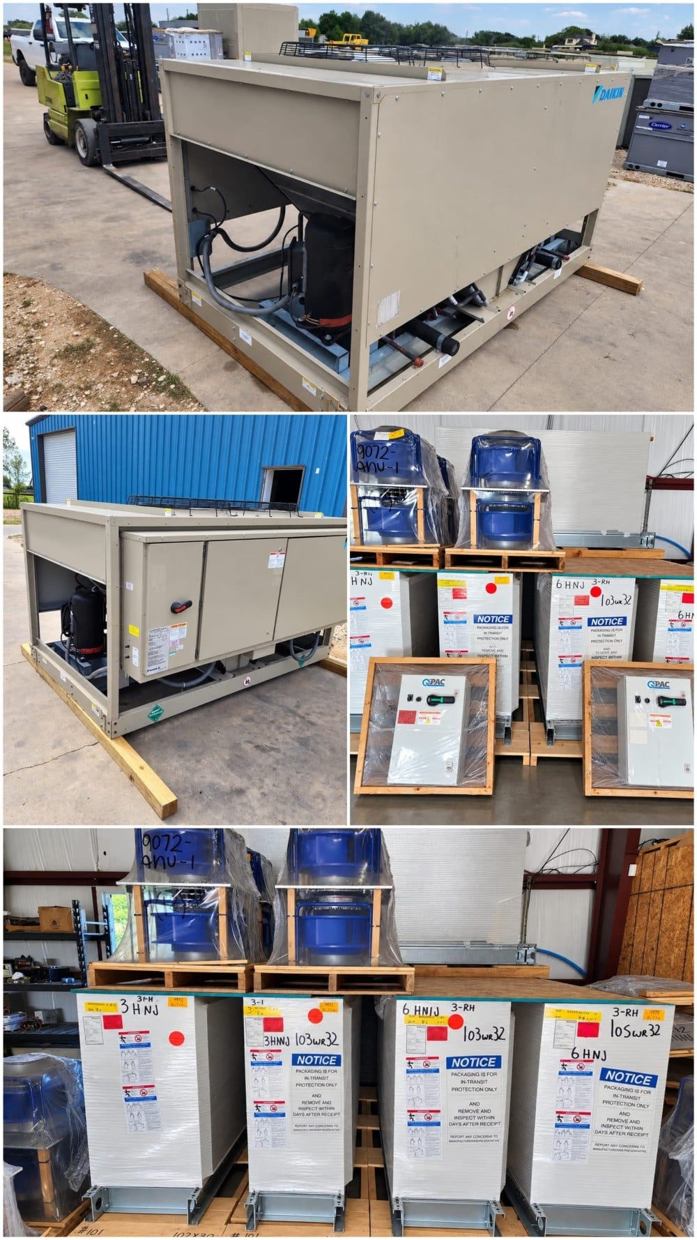 New Daikin Applied 25 Ton 460v Complete Split System R410A Condenser & Indoor Modular Air Handler (DX AHU) - Image 7