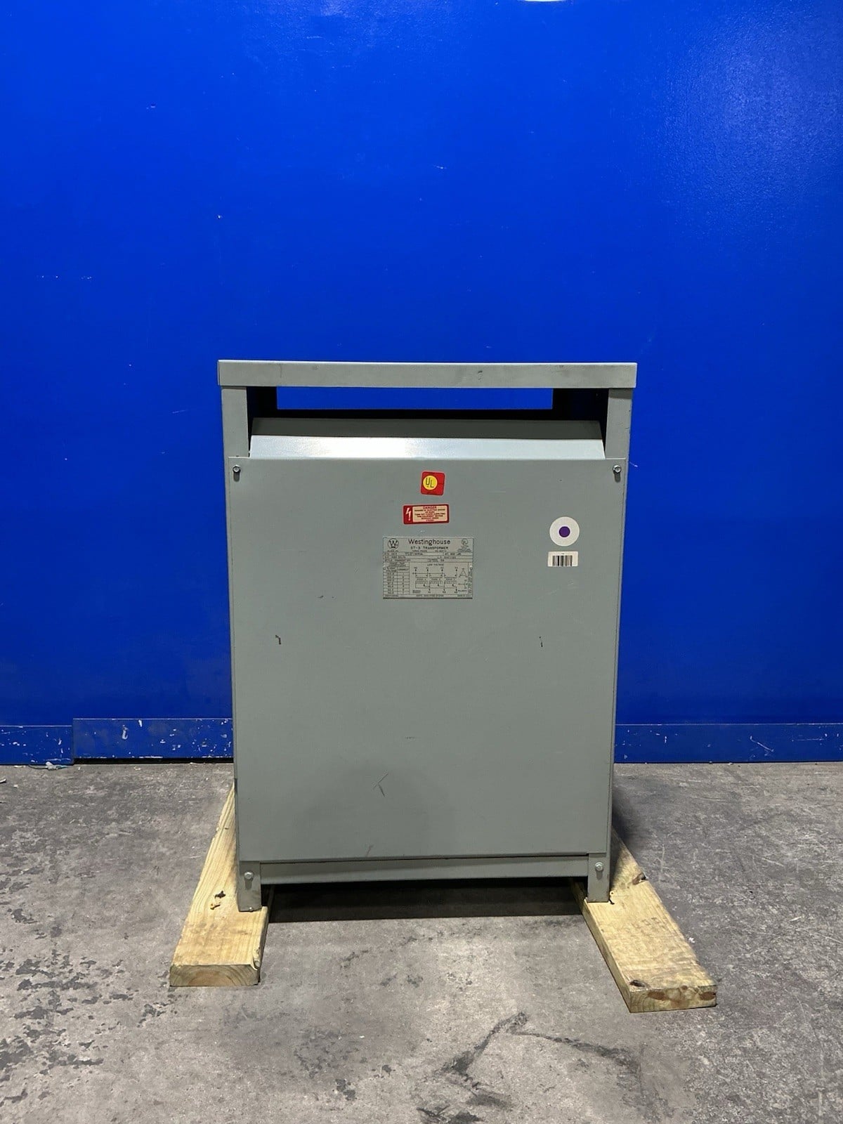112.5 KVA 480 Delta Primary, 208Y/120 Secondary, Westinghouse 49M28T12G, Transformer, 3PH, 60 Hz - Image 2