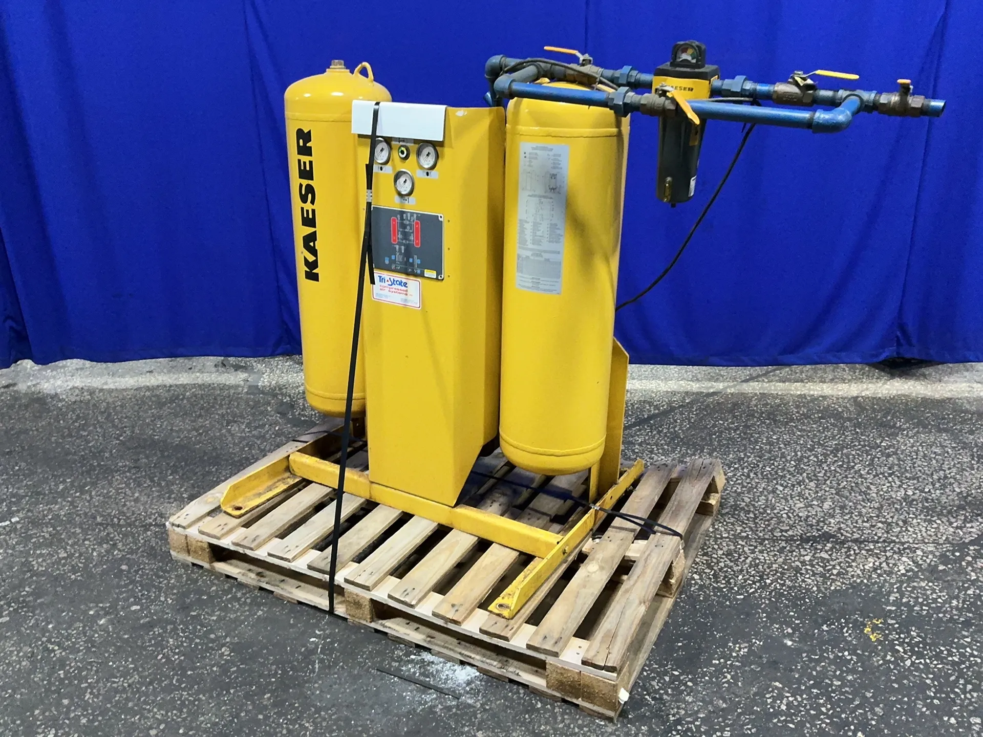 115 SCFM, Kaeser #KAD-115, pressure-swing regenerative desiccant compressed air dryer, 150/60 PSI, 32.2 - Image 1