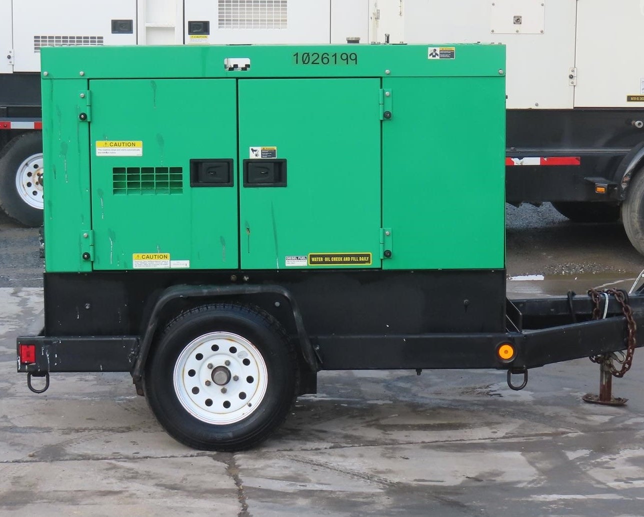 20 KW MultiQuip #DCA-25SSIU4F, mobile diesel generator set, 25 KVA, Isuzu 4LE2T engine, sound attenuated, 41 - Image 2