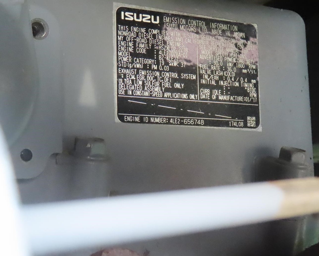 20 KW MultiQuip #DCA-25SSIU4F, mobile diesel generator set, 25 KVA, Isuzu 4LE2T engine, sound attenuated, 41 - Image 9