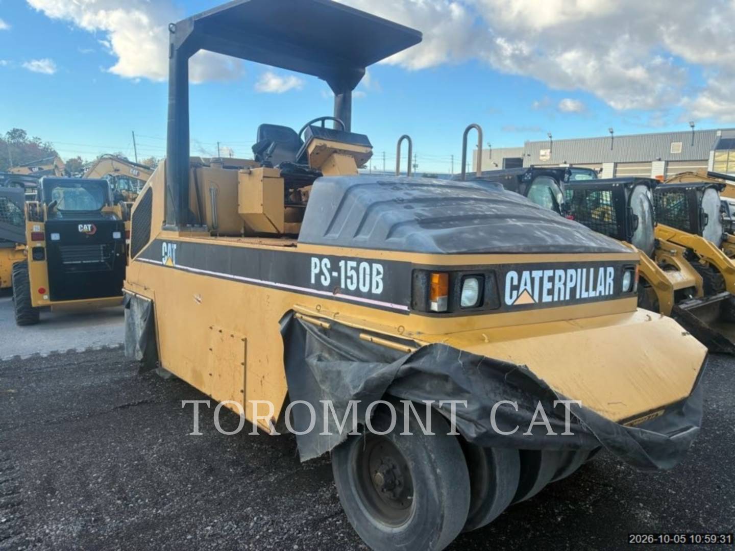 Caterpillar PS150B, Pneumatic Tired Compactor, 7676 hours, S/N: 3XR00359, 1999 - Image 2
