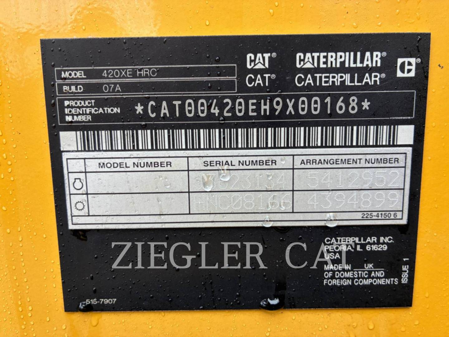 Cat 420-07XE, Backhoe Loader, 2246 hours, S/N: H9X00168, 2020 - Image 6