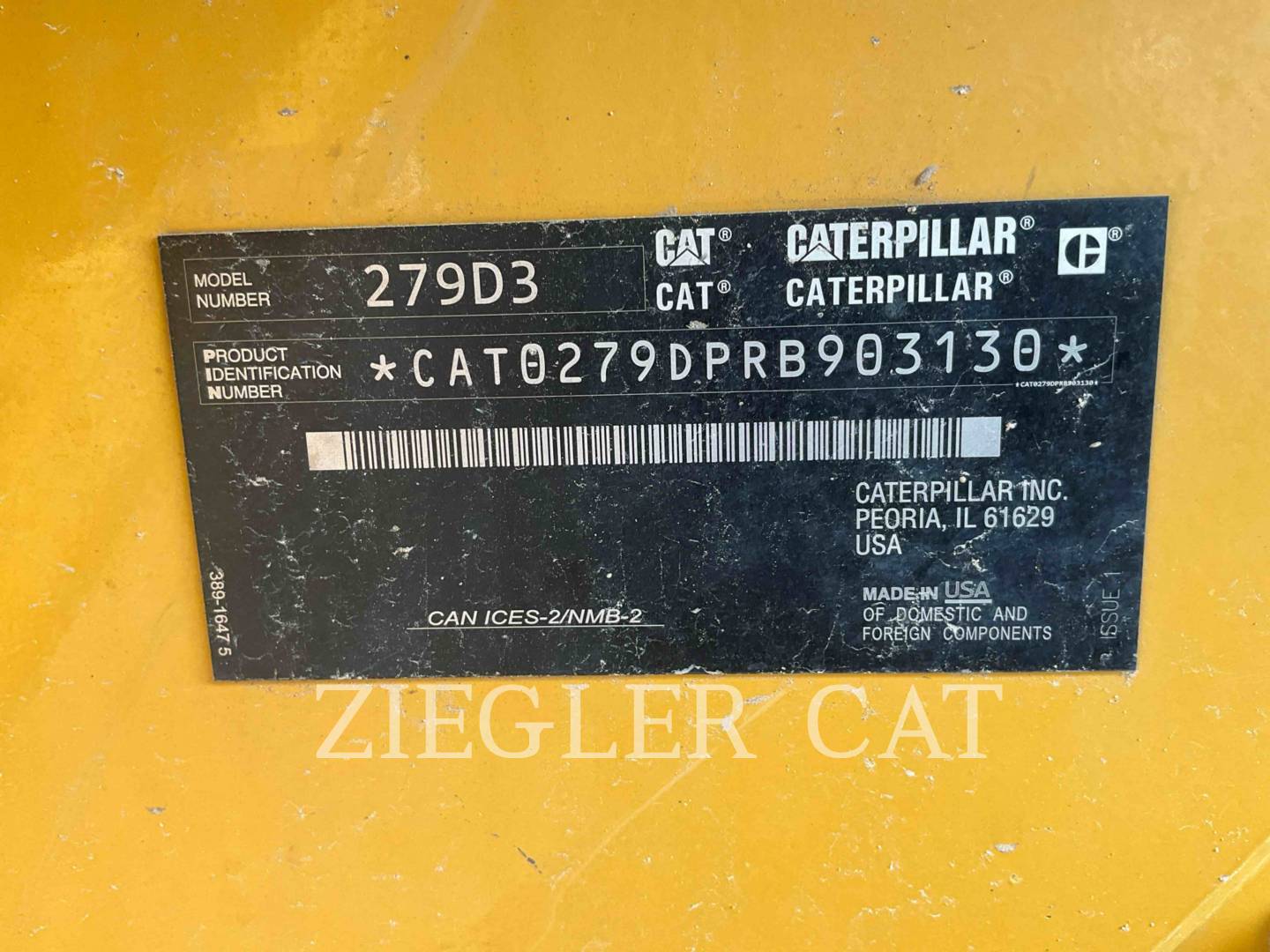 Caterpillar 279D3, 1089 hours, S/N: RB903130, 2021 - Image 6