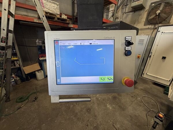 220 Ton, LVD #220-BH-10E, CNC press brake, 10' overall, 8' between housing, retrofitted Cybelec CybTouch 15PS - Image 6
