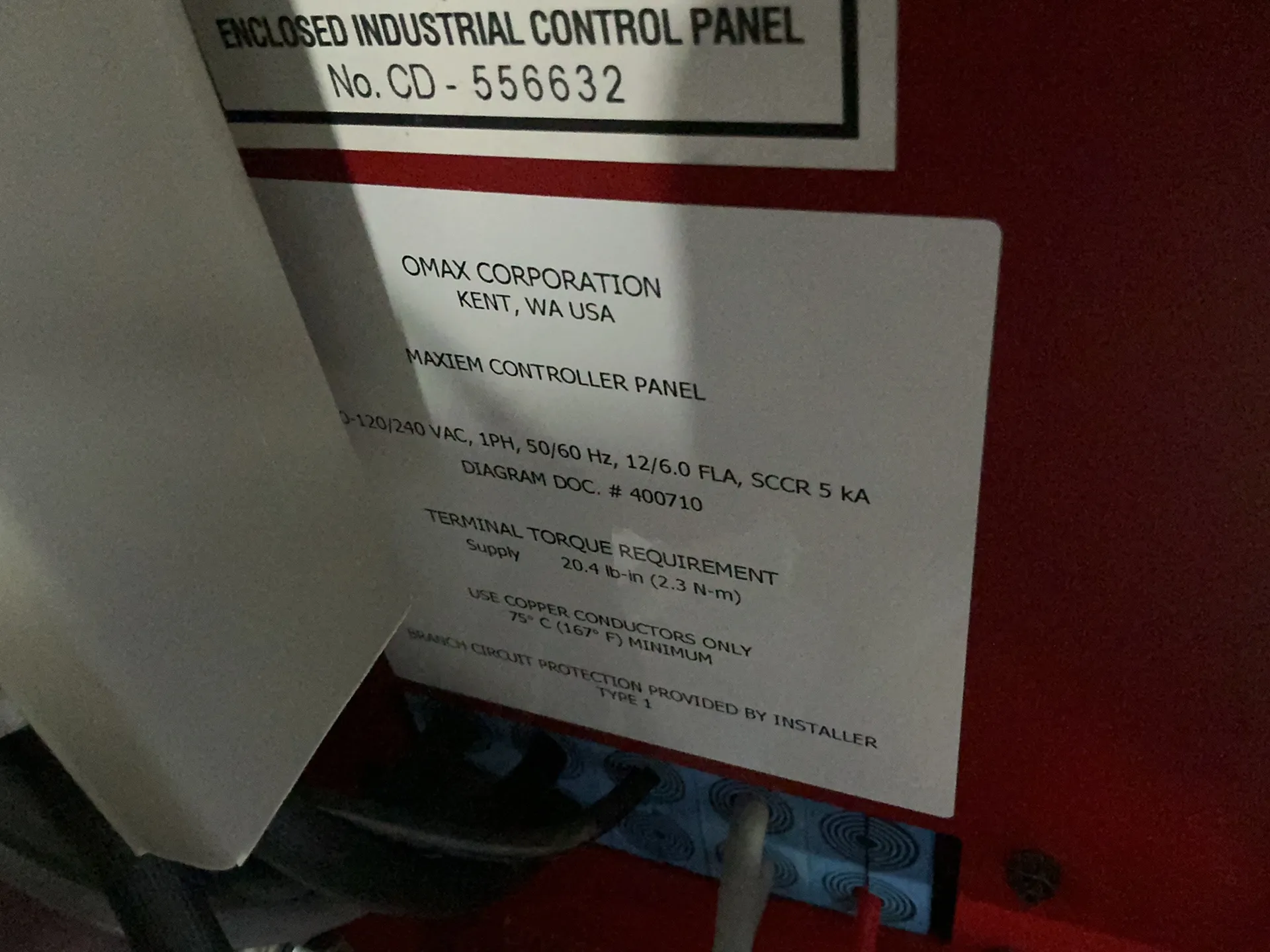 Maxiem #2030, Waterjet Machining Center, 81" x 150" work space, 40 HP, self dumping hopper, Maxiem pump - Image 4