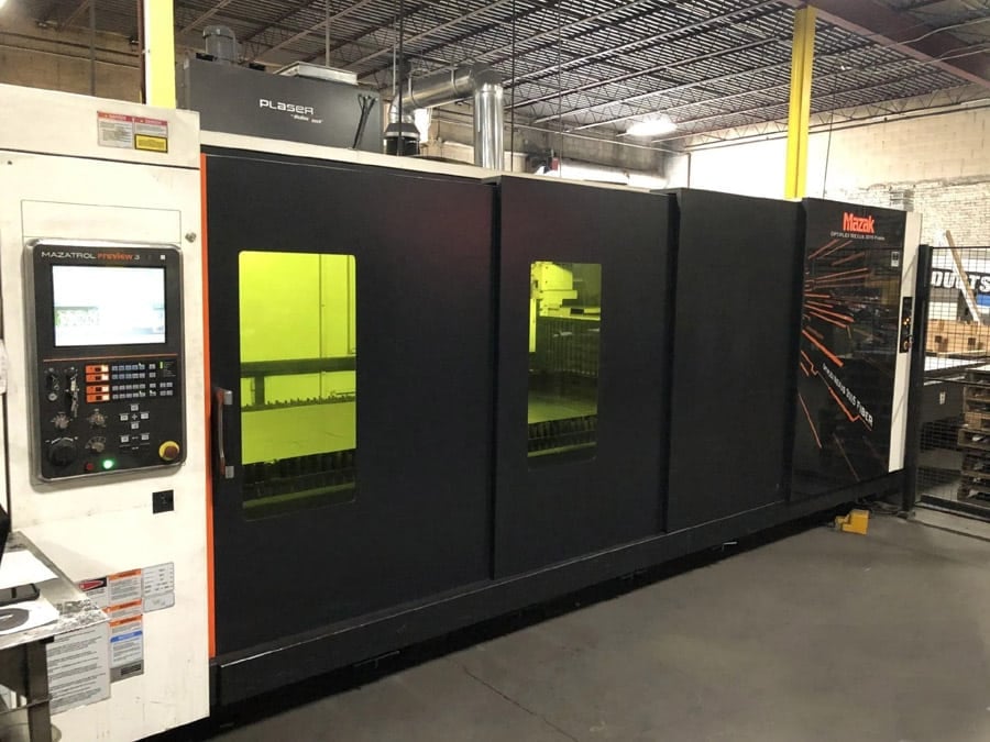 Mazak #Optiplex-3015-Fiber-II, Mazatrol Control, Flying Optics, design bridge gantry style, 2017 - Image 1