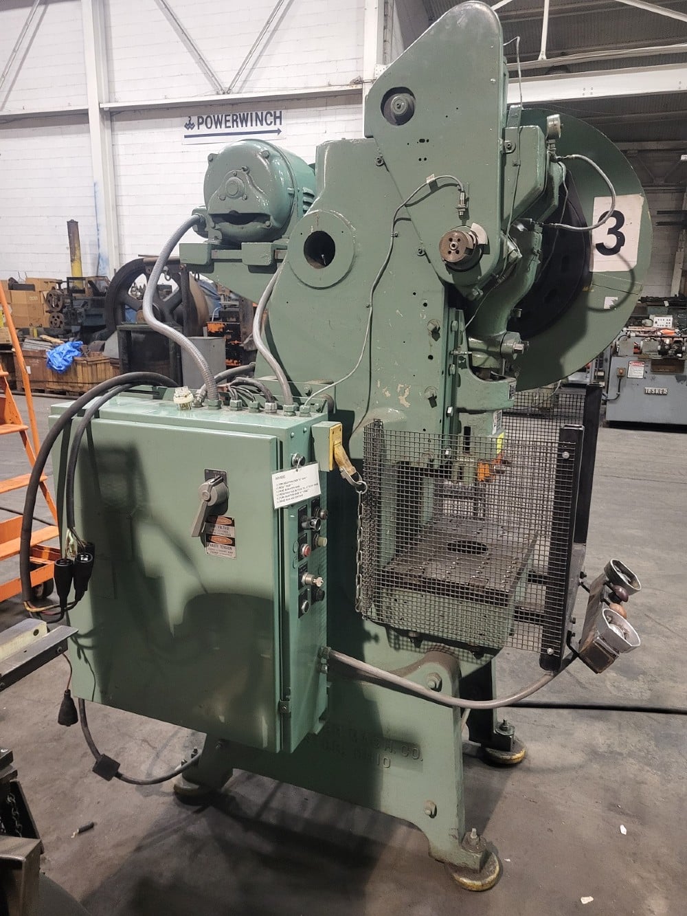 32 Ton, Minster #4, OBI Punch Press, Air Clutch and Brake, 3" stroke - Image 3