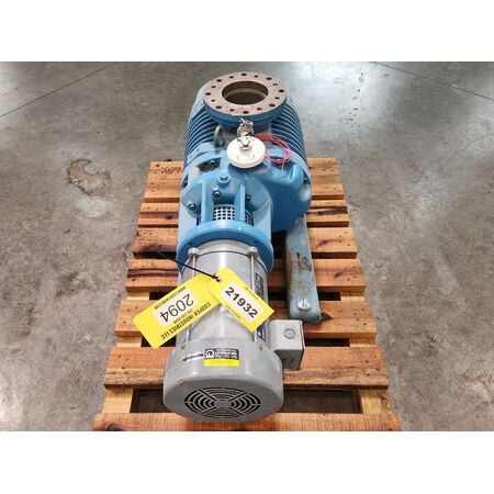 1200 cfm, Leybold-Heraeus #WA-2000, PD vacuum booster pump, 10 HP, 3455 RPM, 6" ANSI 150 connections - Image 4