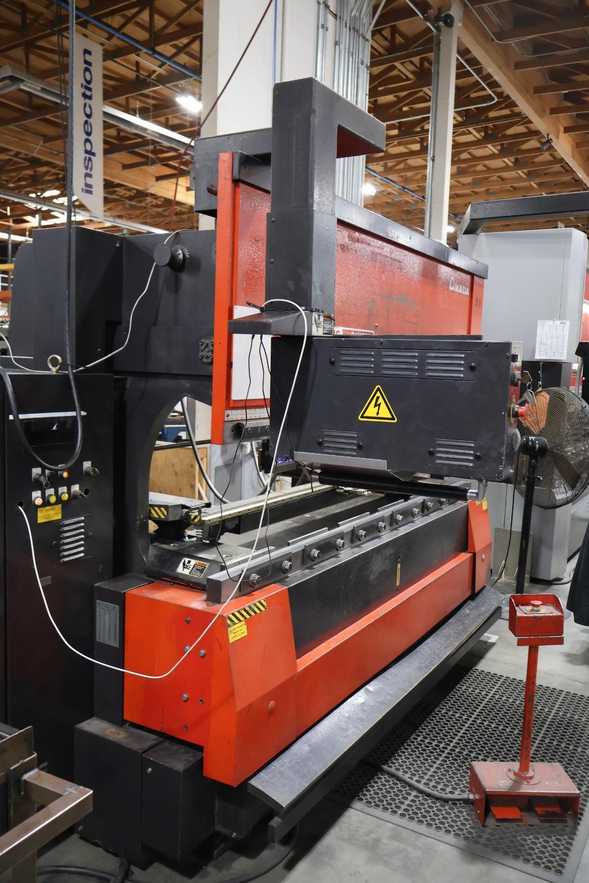 88 Ton, Amada #FBD-8025NT, CNC up-acting hydraulic press brake, 8.2' overall, 86.6" between columns, 5.91" - Image 5