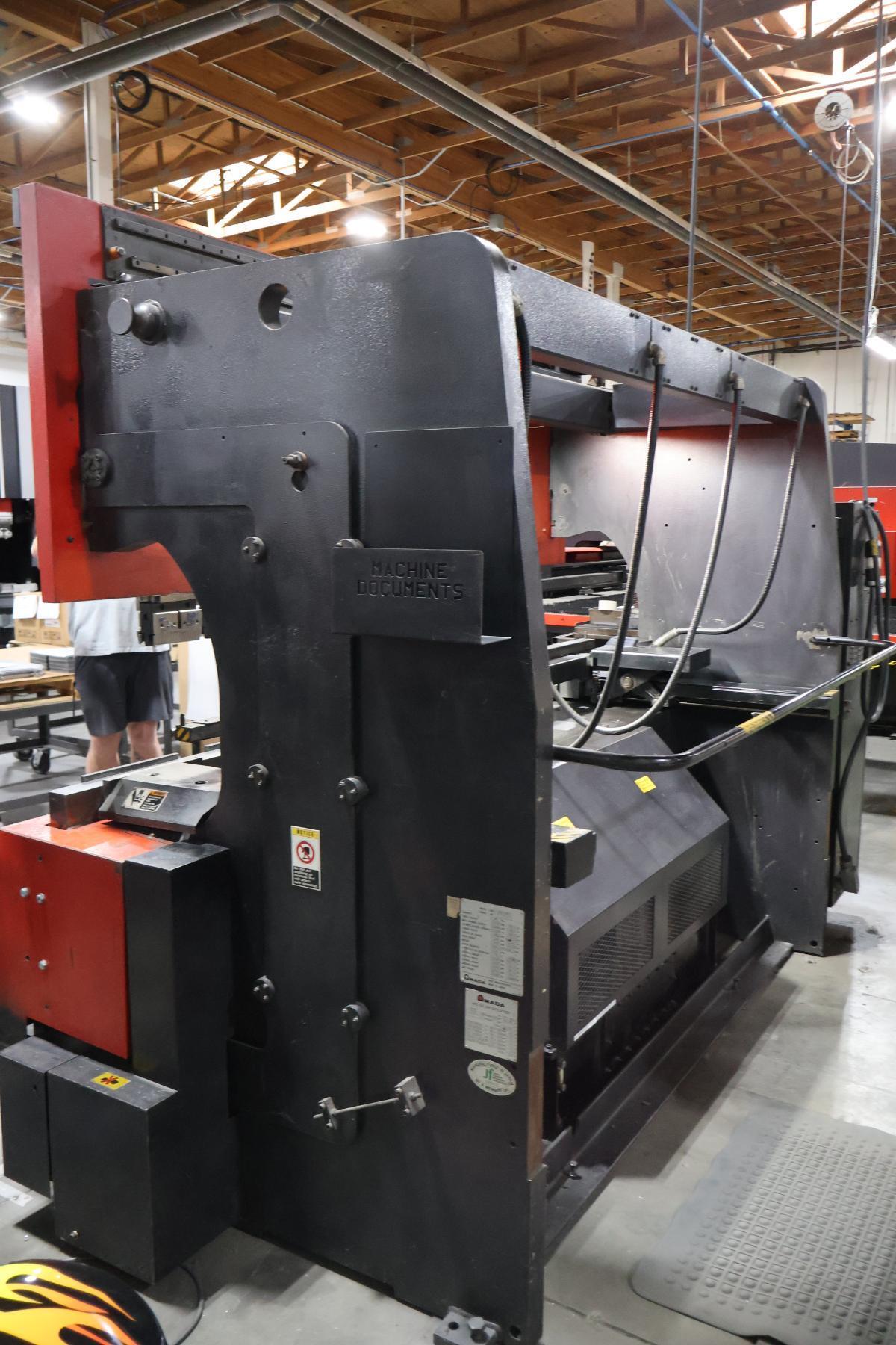 88 Ton, Amada #FBD-8025NT, CNC up-acting hydraulic press brake, 8.2' overall, 86.6" between columns, 5.91" - Image 6