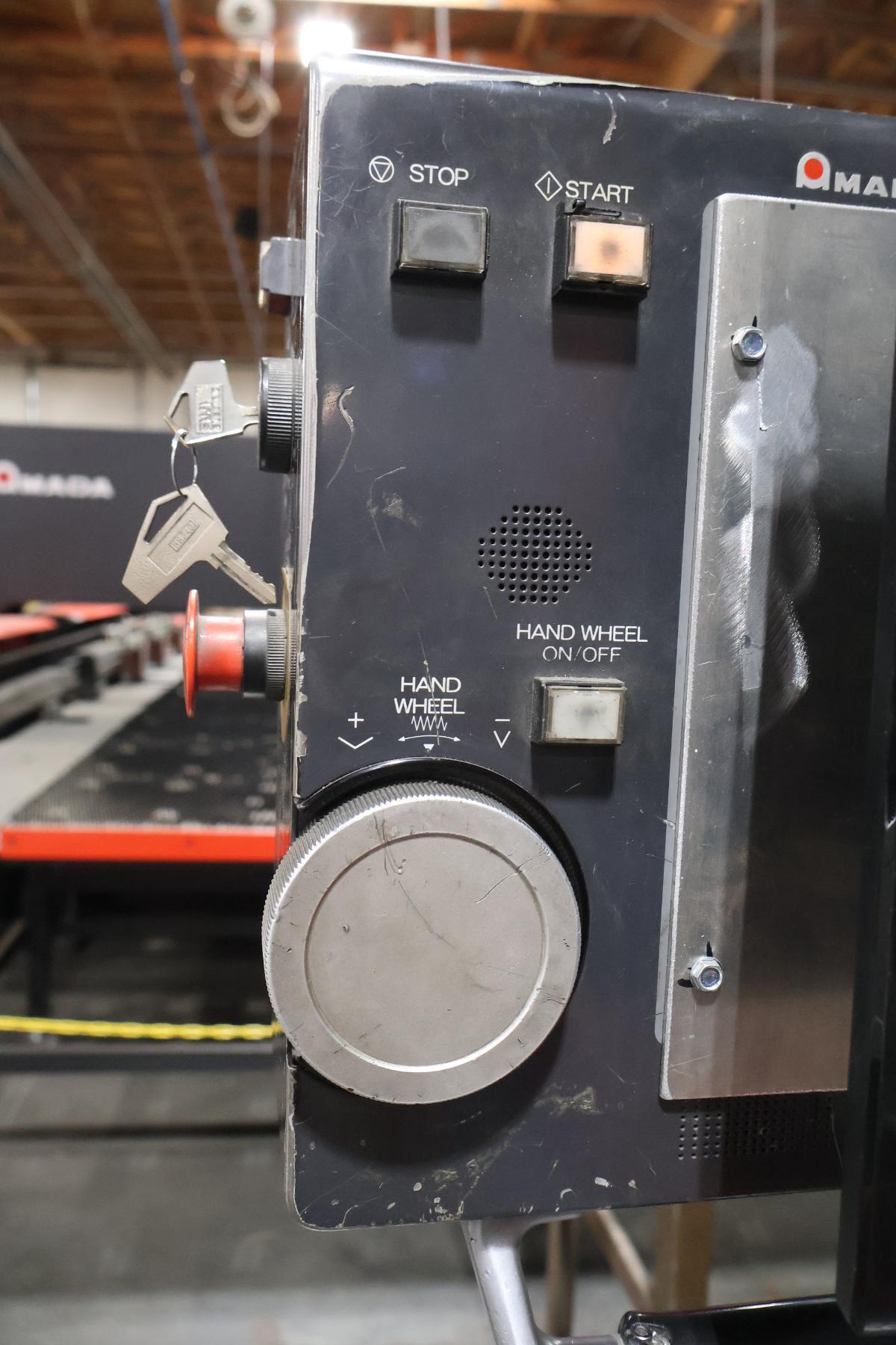 88 Ton, Amada #FBD-8025NT, CNC up-acting hydraulic press brake, 8.2' overall, 86.6" between columns, 5.91" - Image 8